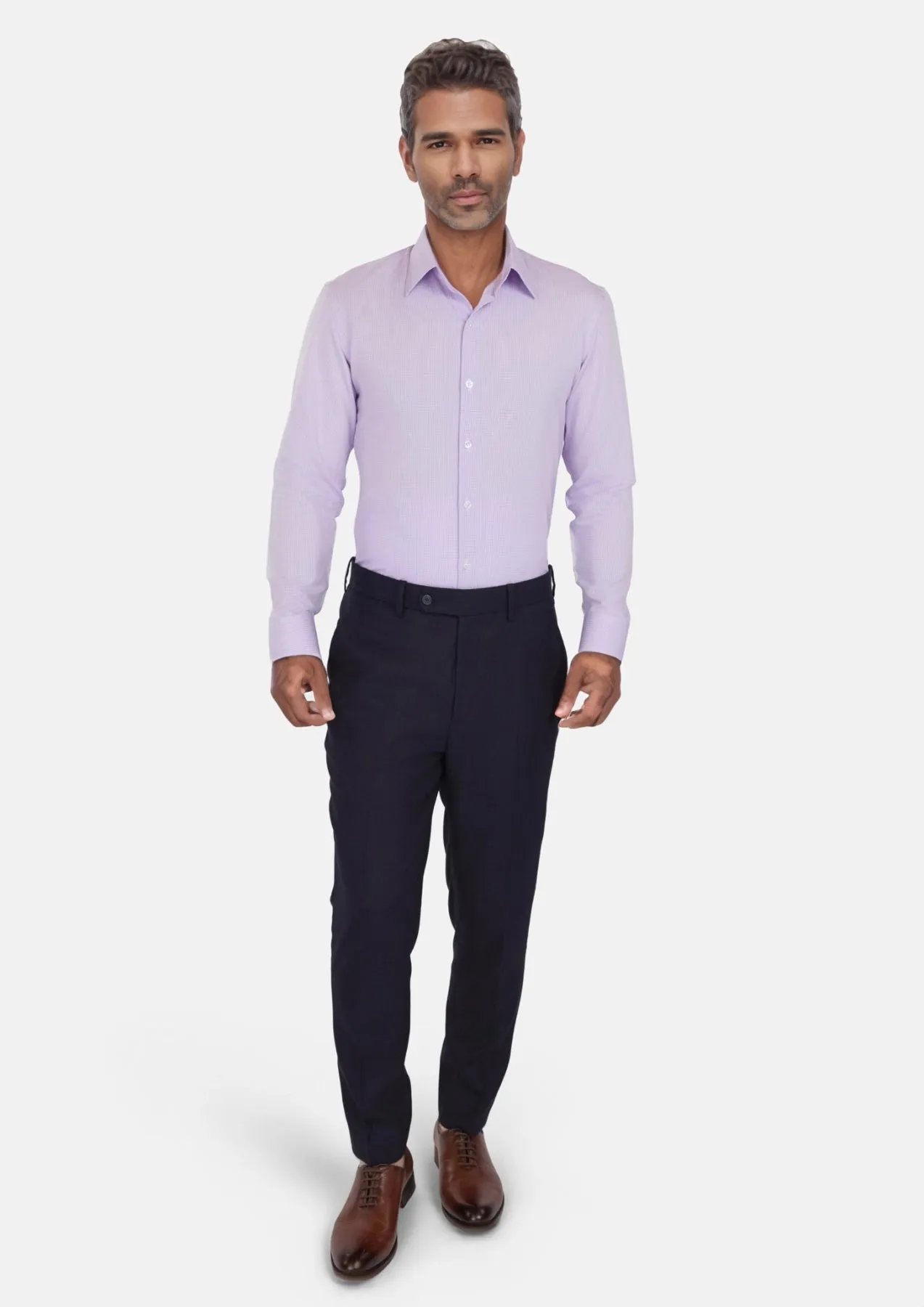 Deep Navy Herringbone Pants sold by Sartoro product image thumbnail 4