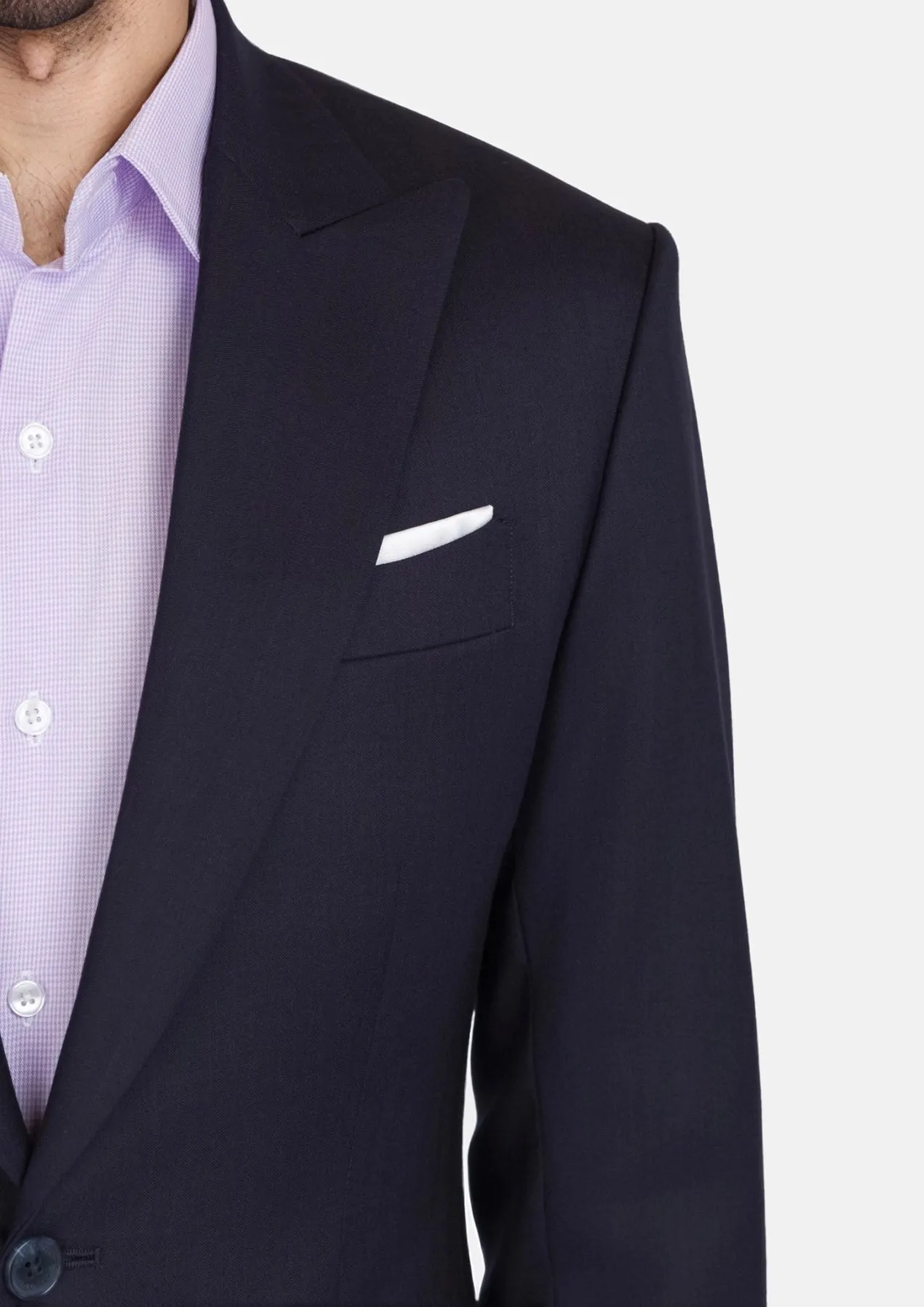 Deep Navy Herringbone Bryant Jacket sold by Sartoro product image thumbnail 2