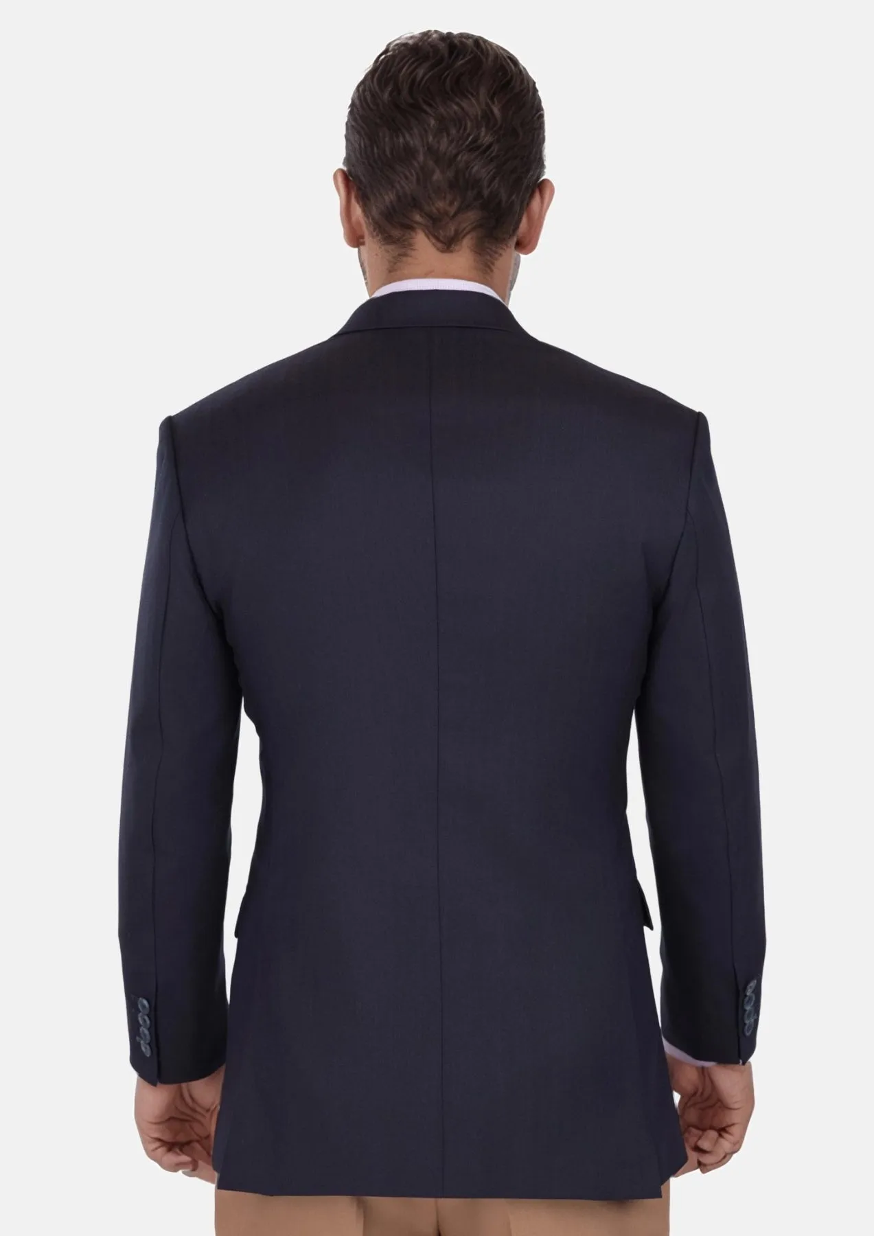 Deep Navy Herringbone Bryant Jacket sold by Sartoro product image thumbnail 5