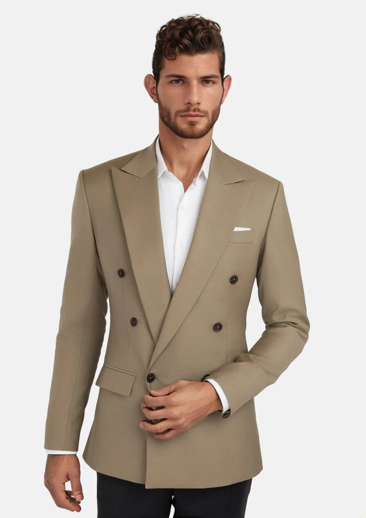 Light Brown Rockafeller Jacket sold by Sartoro