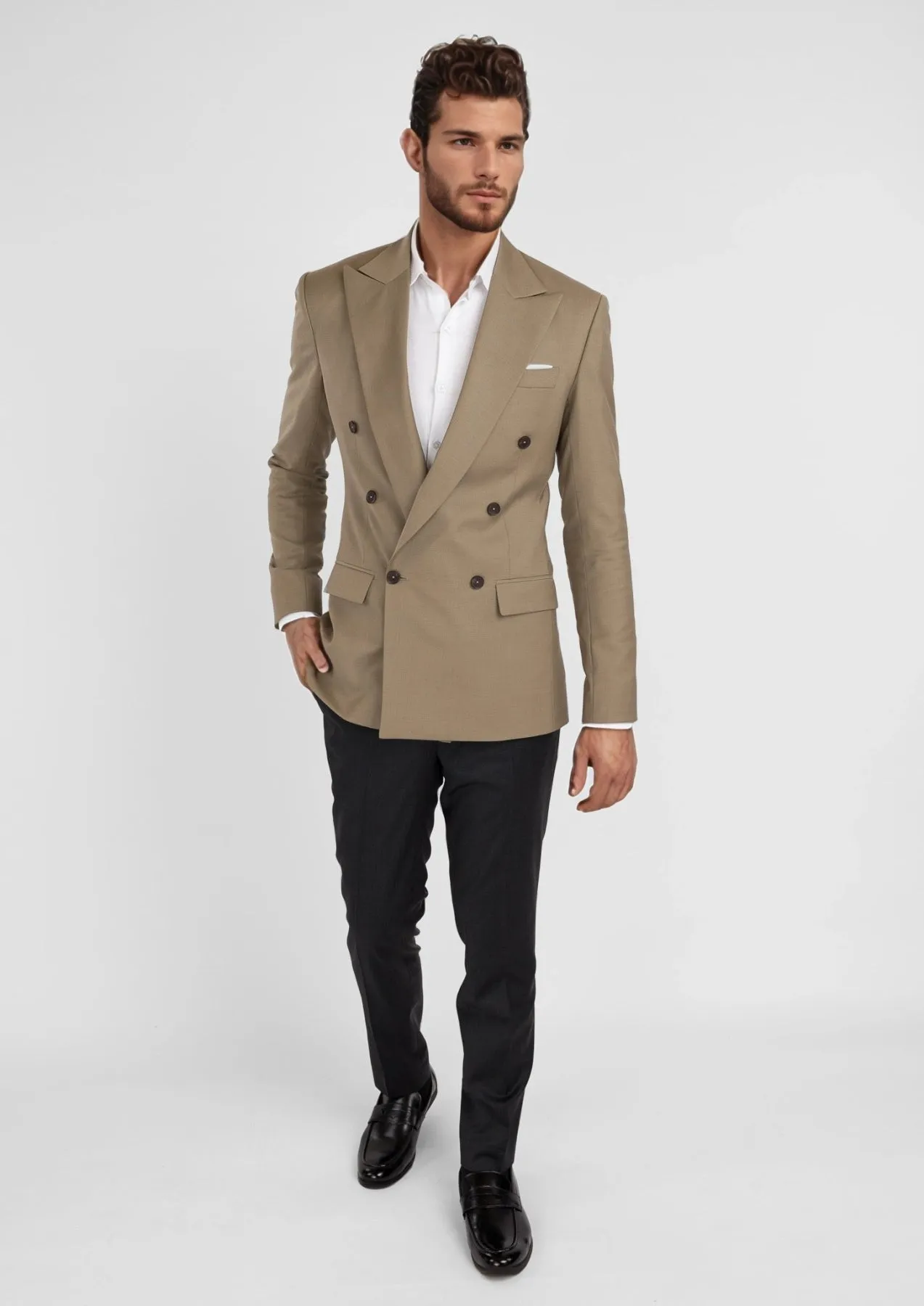 Light Brown Rockafeller Jacket sold by Sartoro product image thumbnail 5