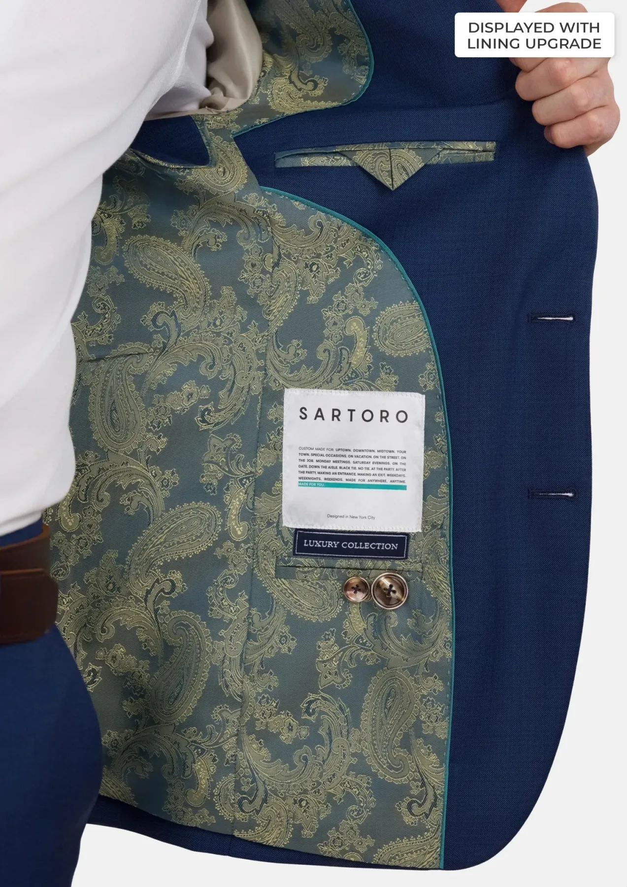 Admiral Blue Bryant Suit sold by Sartoro product image thumbnail 4