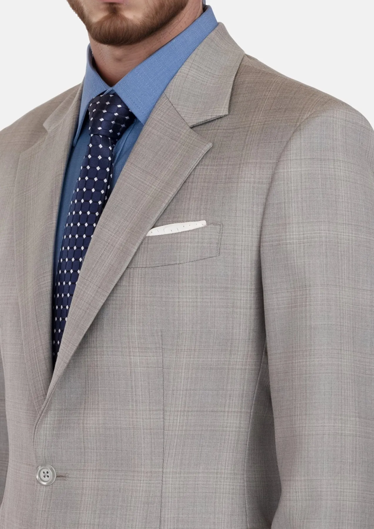 Spanish Grey Checked Astor Suit sold by Sartoro product image thumbnail 2
