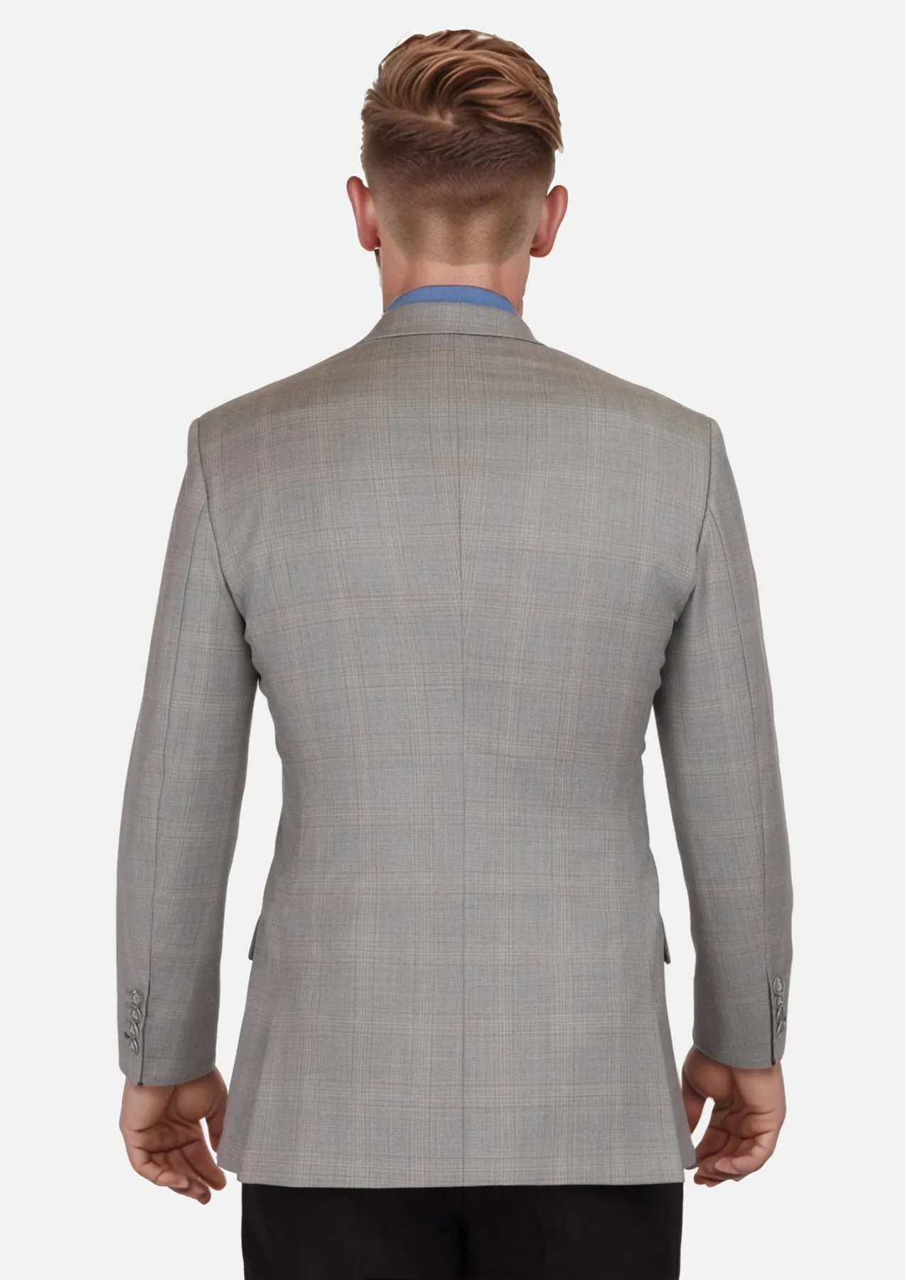 Spanish Grey Checked Astor Suit sold by Sartoro product image thumbnail 5