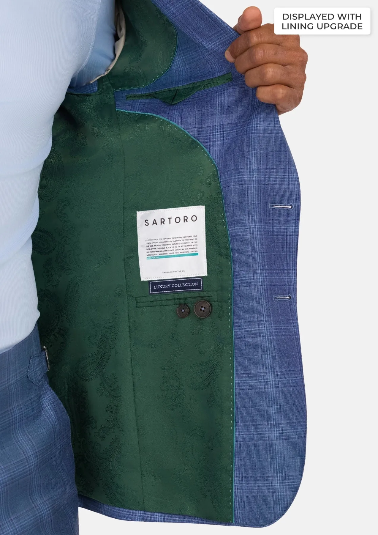 Fresno Blue Bryant Suit sold by Sartoro product image thumbnail 4