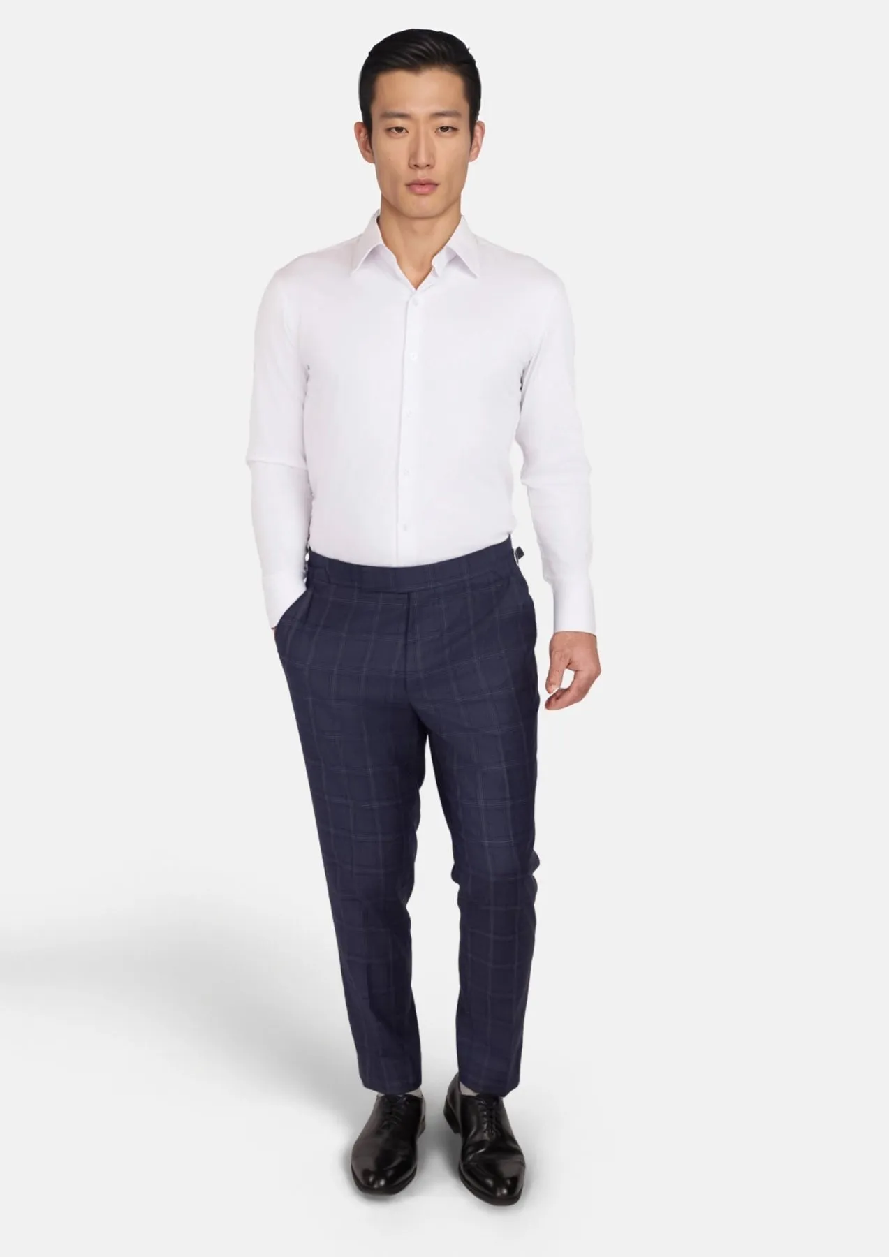 British Navy Checked Pants sold by Sartoro product image thumbnail 3