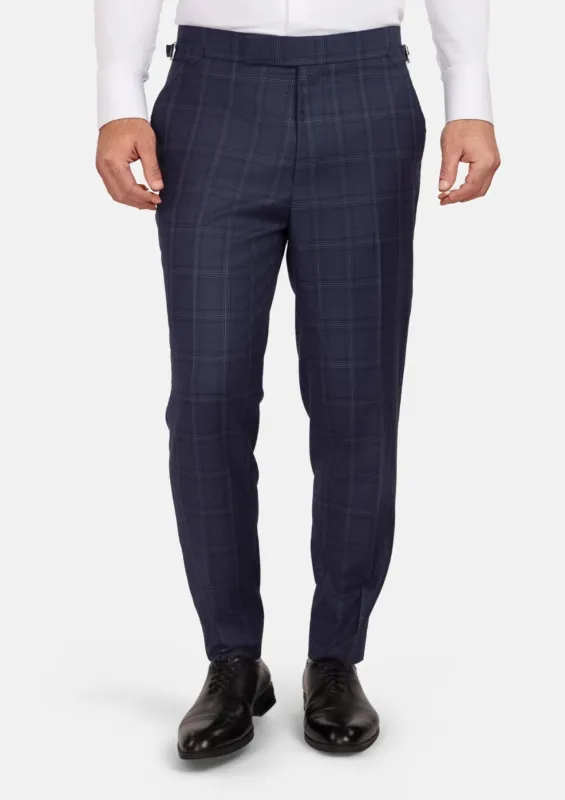 British Navy Checked Pants made by Sartoro