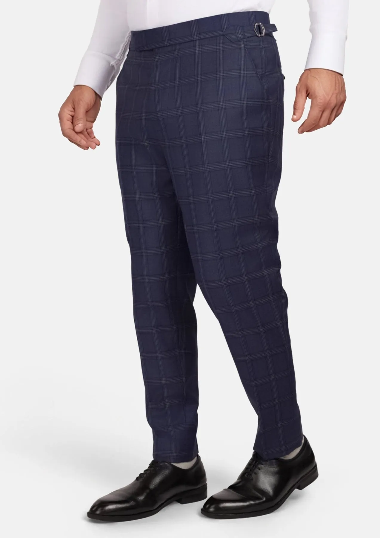 British Navy Checked Pants sold by Sartoro product image thumbnail 4