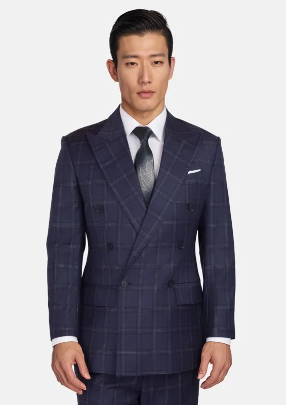 British Navy Checked Rockafeller Suit sold by Sartoro