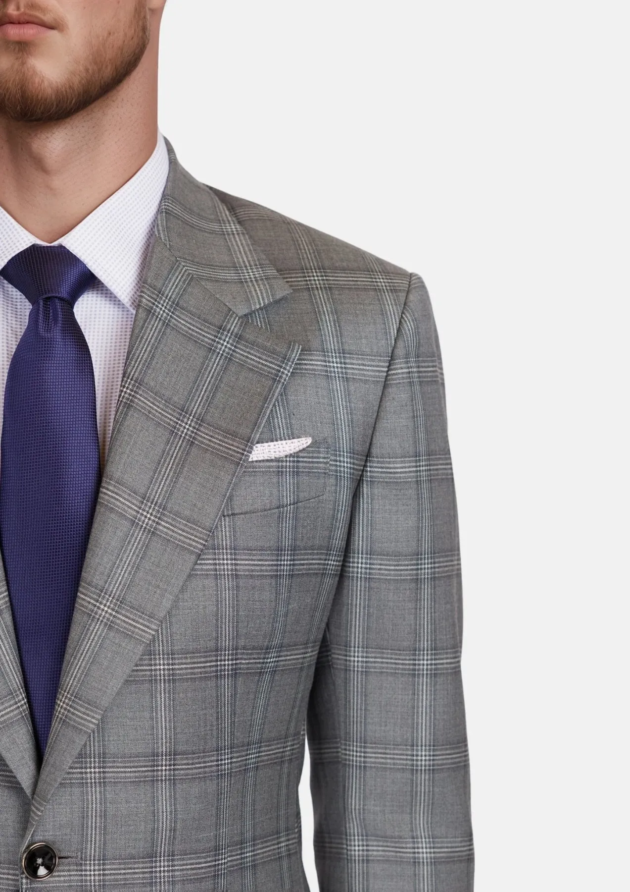 Fossil Grey Checked Ellis Jacket sold by Sartoro product image thumbnail 2