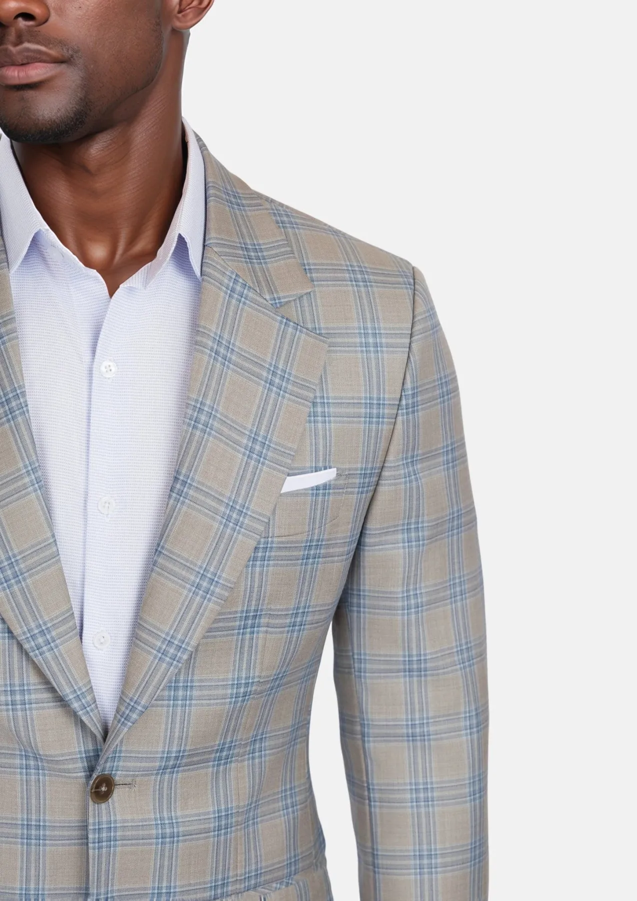 Milano Grey Checked Jacket sold by Sartoro product image thumbnail 2