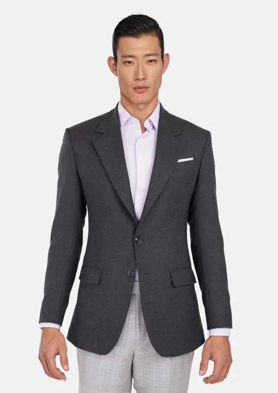 Charcoal Flannel Ellis Jacket sold by Sartoro