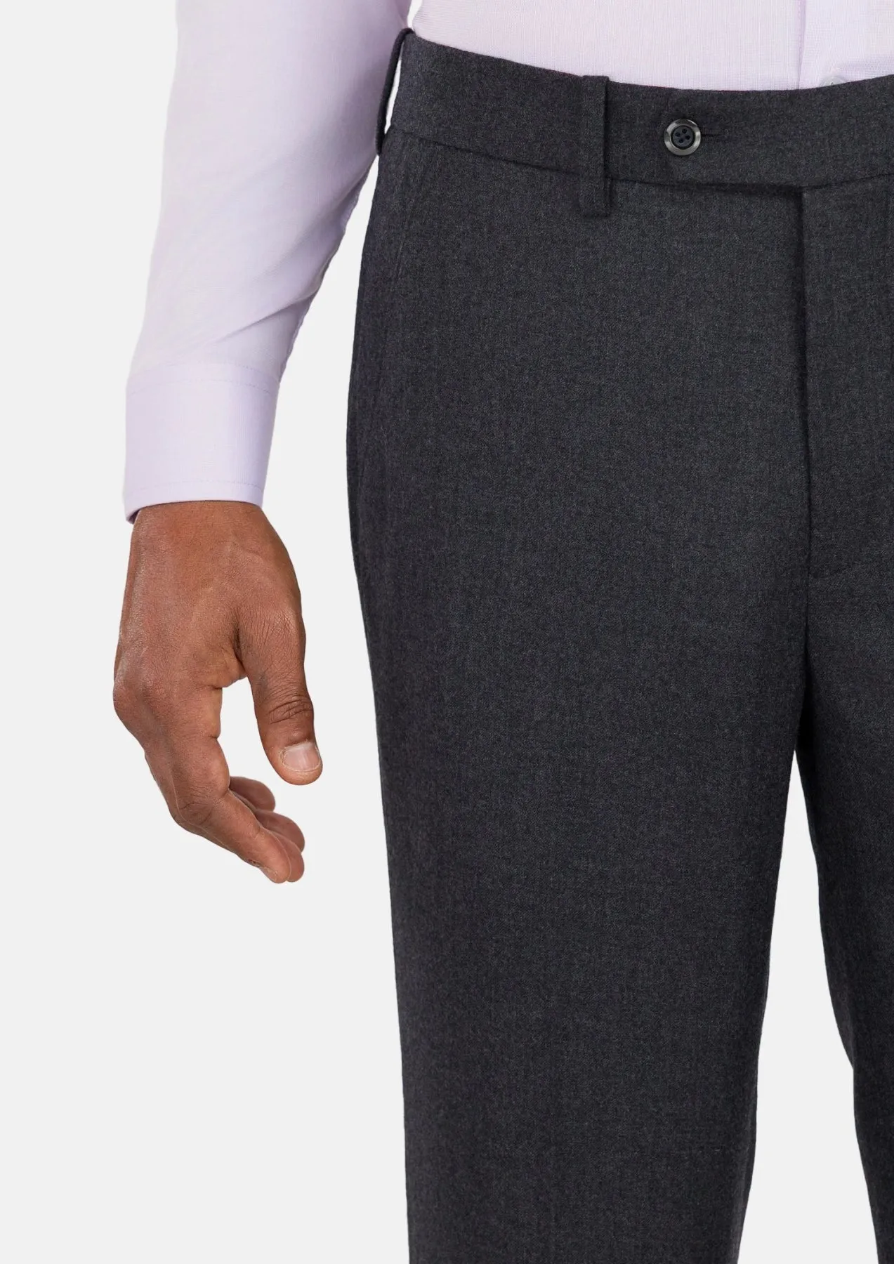Charcoal Flannel Pants sold by Sartoro product image thumbnail 2