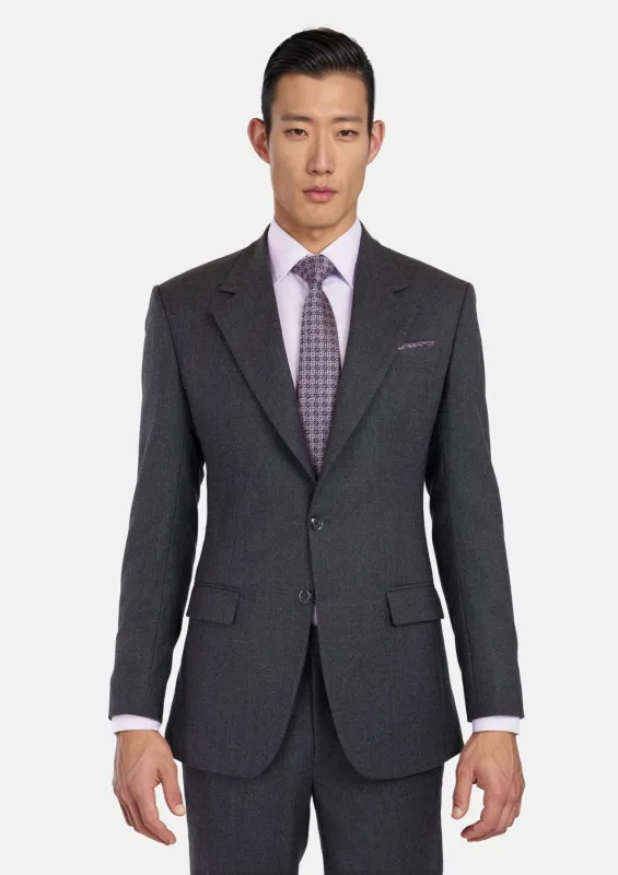 Charcoal Flannel Ellis Suit sold by Sartoro