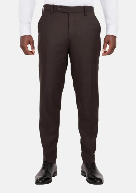 Chocolate Brown Flannel Pants sold by Sartoro