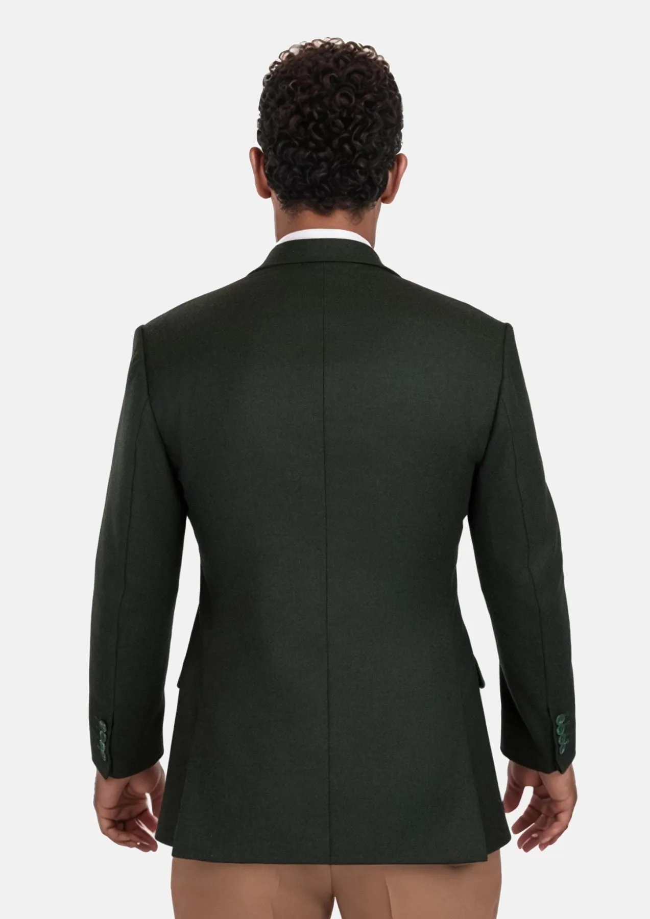 Forest Green Flannel Ellis Jacket sold by Sartoro product image thumbnail 5