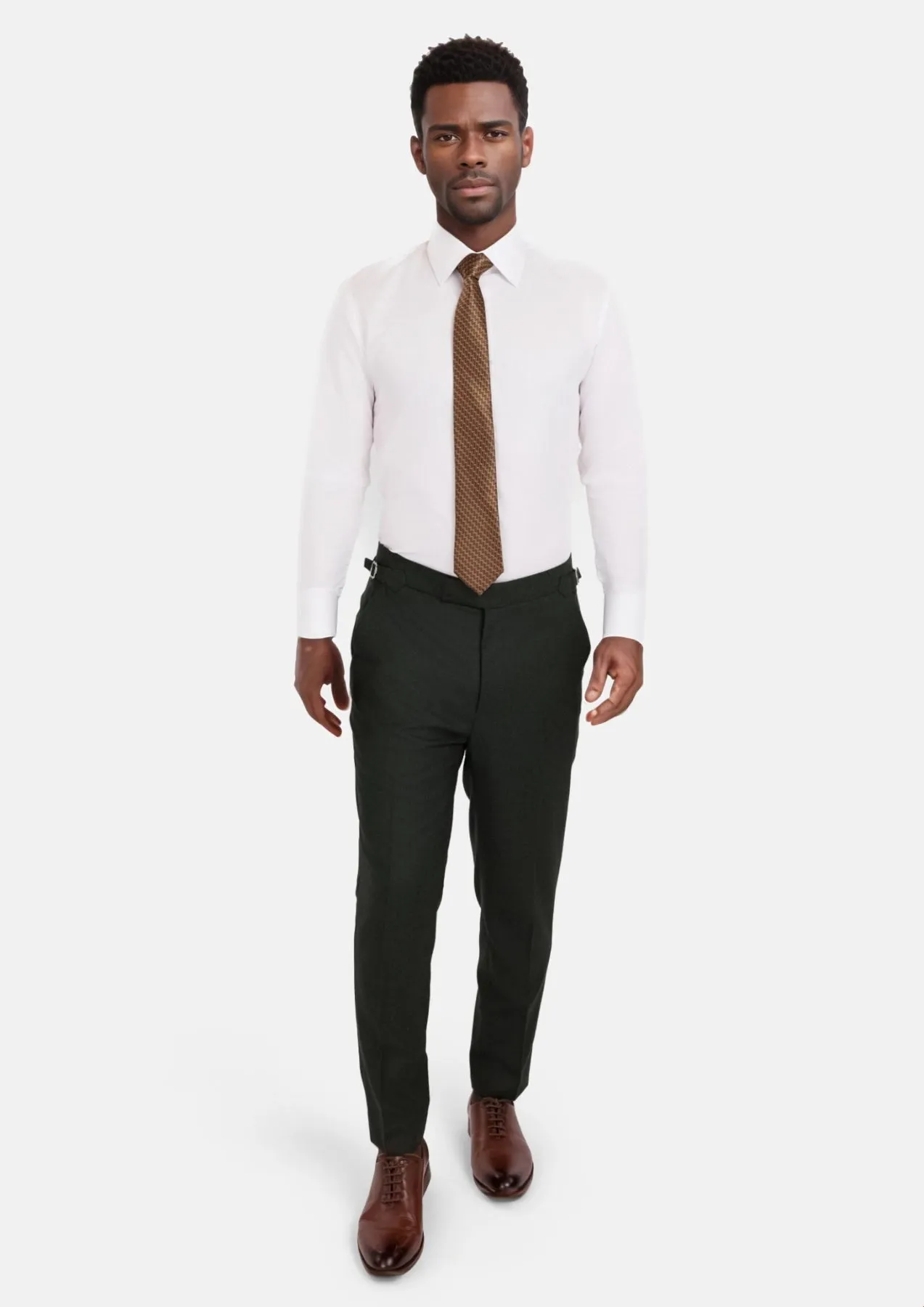 Forest Green Flannel Pants sold by Sartoro product image thumbnail 5