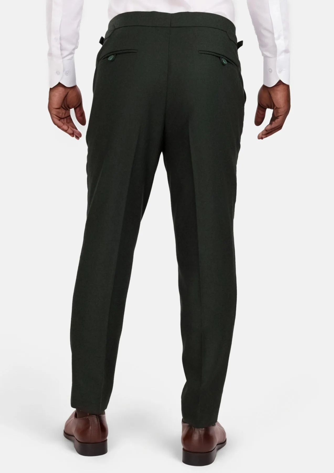 Forest Green Flannel Pants sold by Sartoro product image thumbnail 4