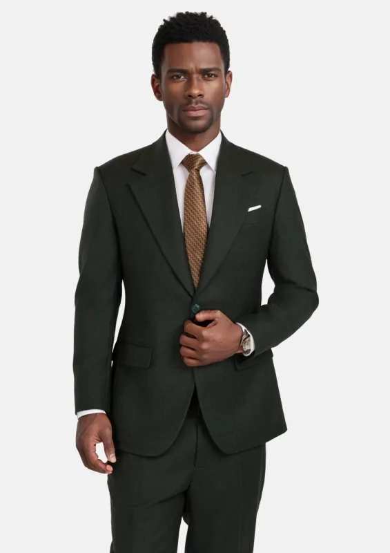 Forest Green Flannel Ellis Suit sold by Sartoro