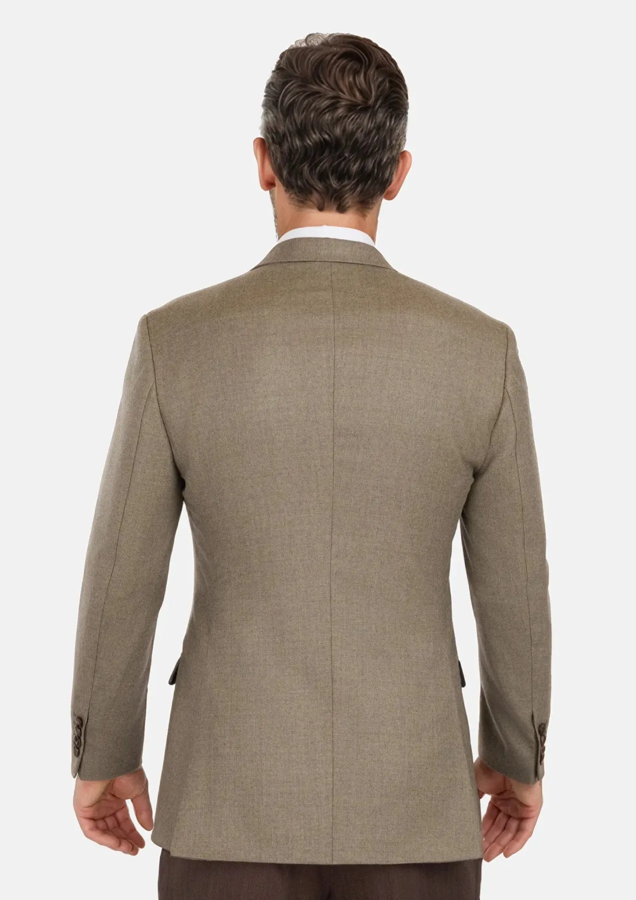 Astoria Brown Flannel Astor Jacket sold by Sartoro product image thumbnail 5