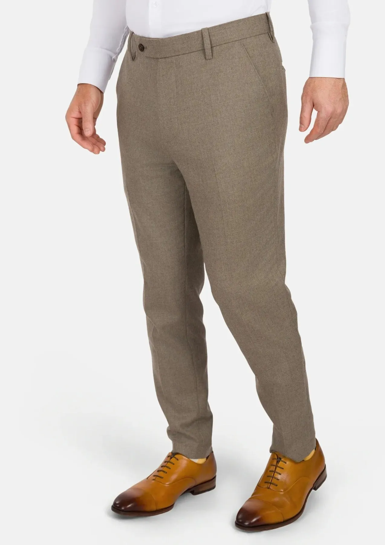 Astoria Brown Flannel Pants sold by Sartoro product image thumbnail 3