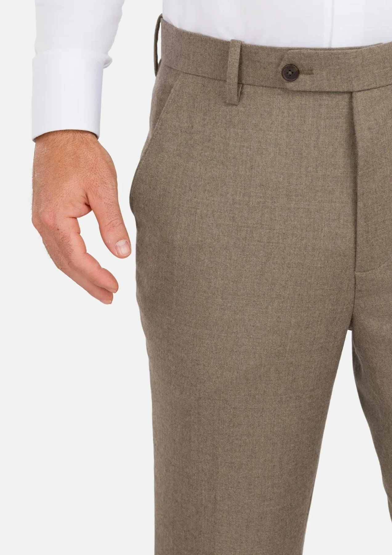 Astoria Brown Flannel Pants sold by Sartoro product image thumbnail 2