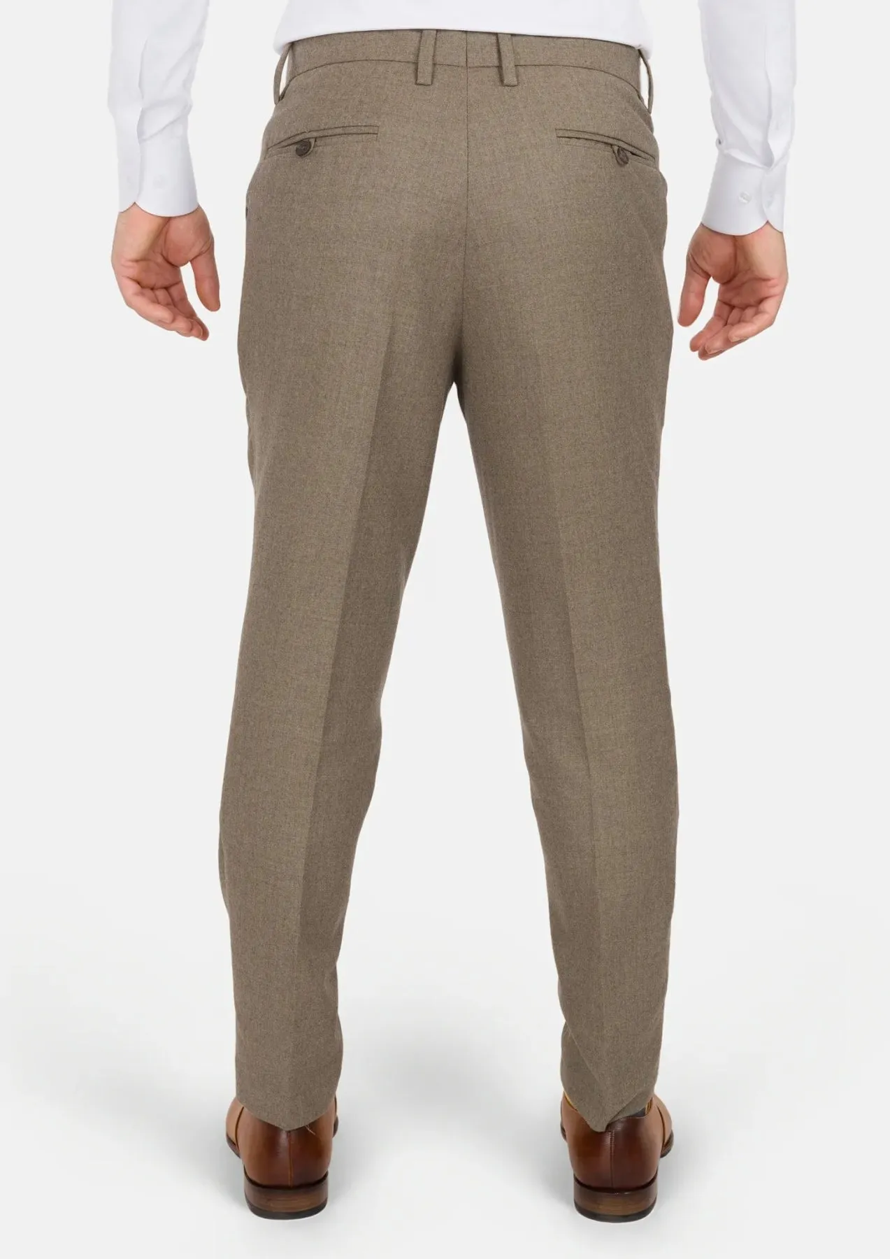 Astoria Brown Flannel Pants sold by Sartoro product image thumbnail 5