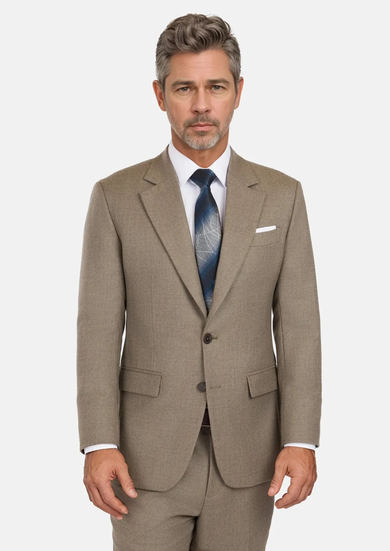 Astoria Brown Flannel Astor Suit sold by Sartoro