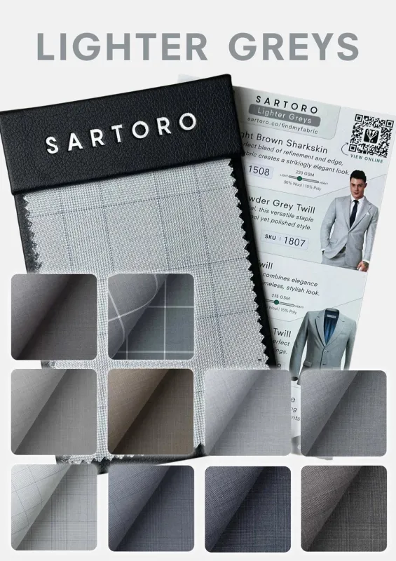 Light Greys Swatch Set sold by Sartoro