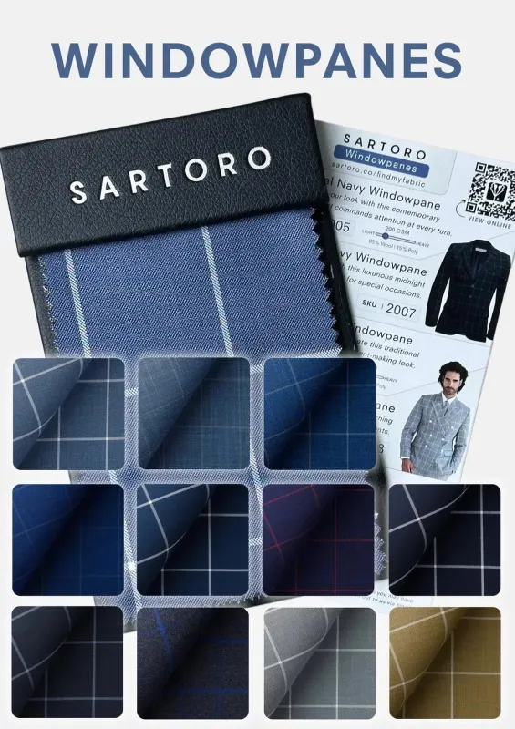 Top Windowpanes Swatch Set sold by Sartoro