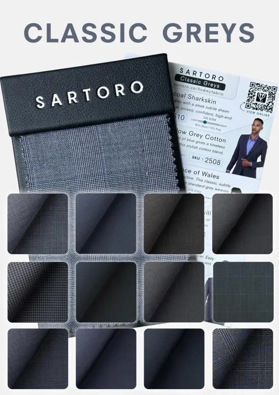 Classic Greys Swatch Set sold by Sartoro