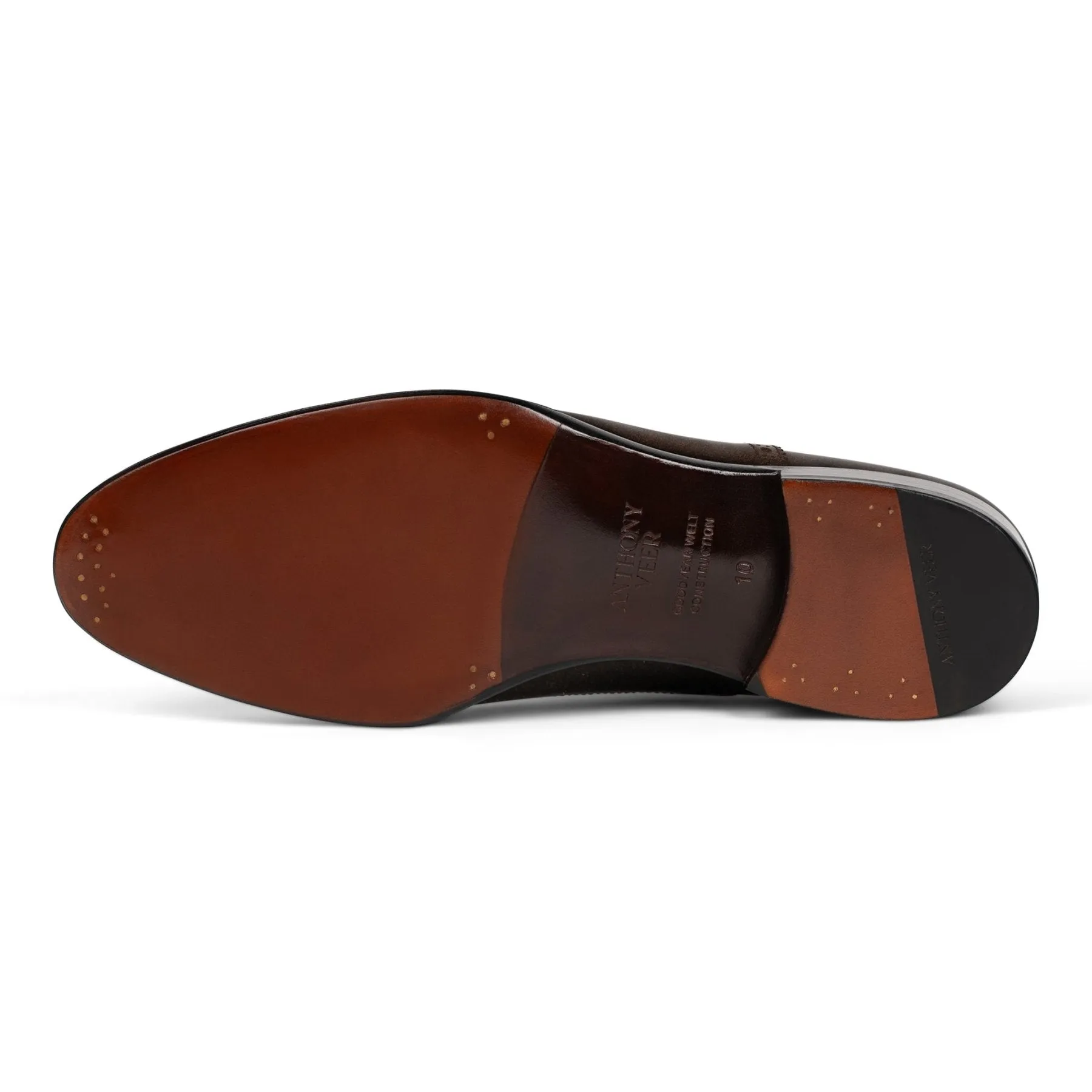 Windsor Brogue Cap-Toe // Tobacco Velvet Brown Suede sold by Sartoro product image thumbnail 5