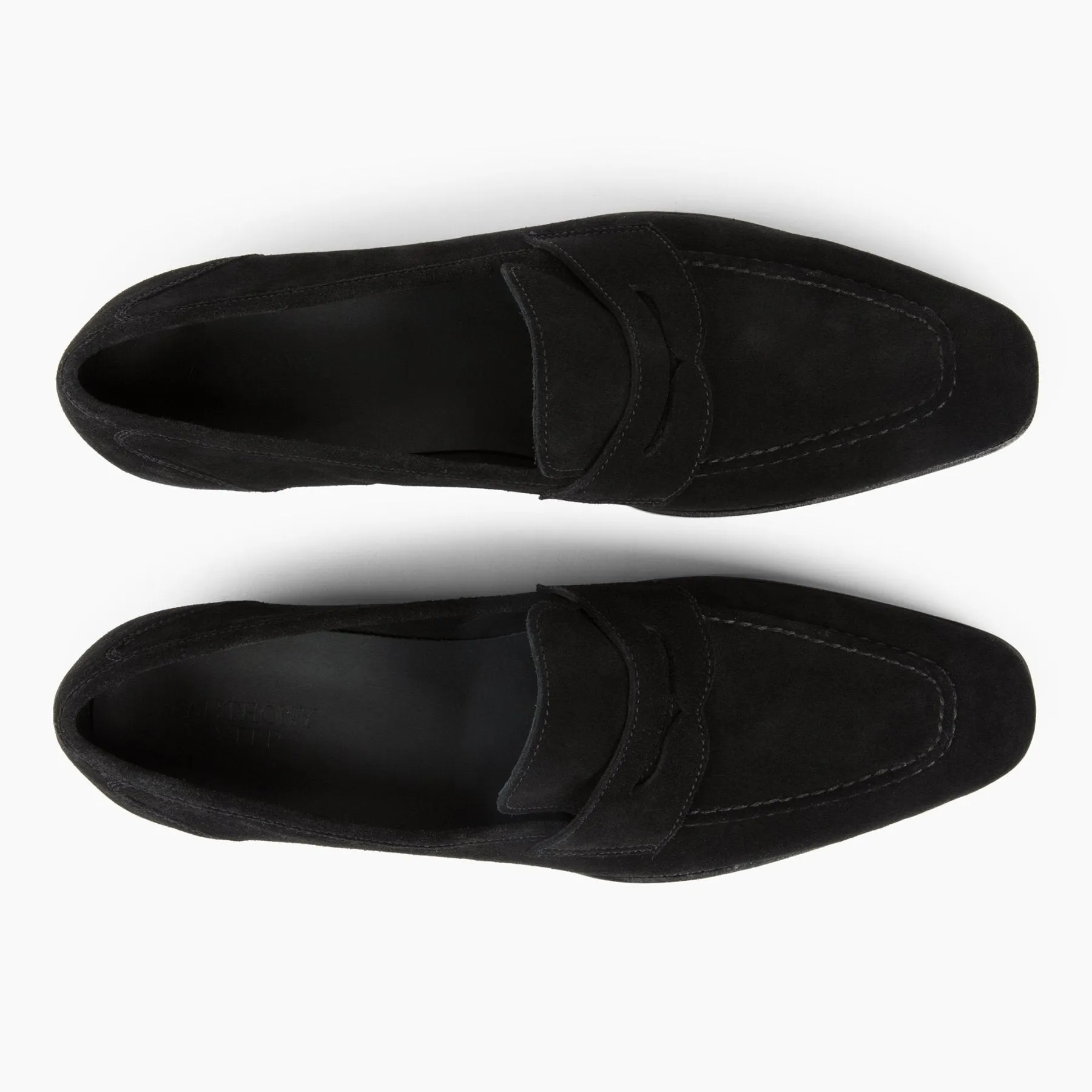 Belmont Penny Loafer // Velvet Noir Black Suede sold by Sartoro product image thumbnail 3