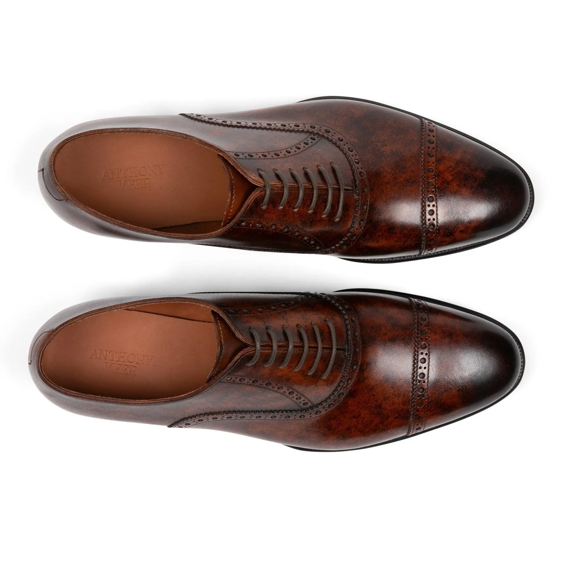 Windsor Brogue Cap-Toe // Cognac Eclipse sold by Sartoro product image thumbnail 3