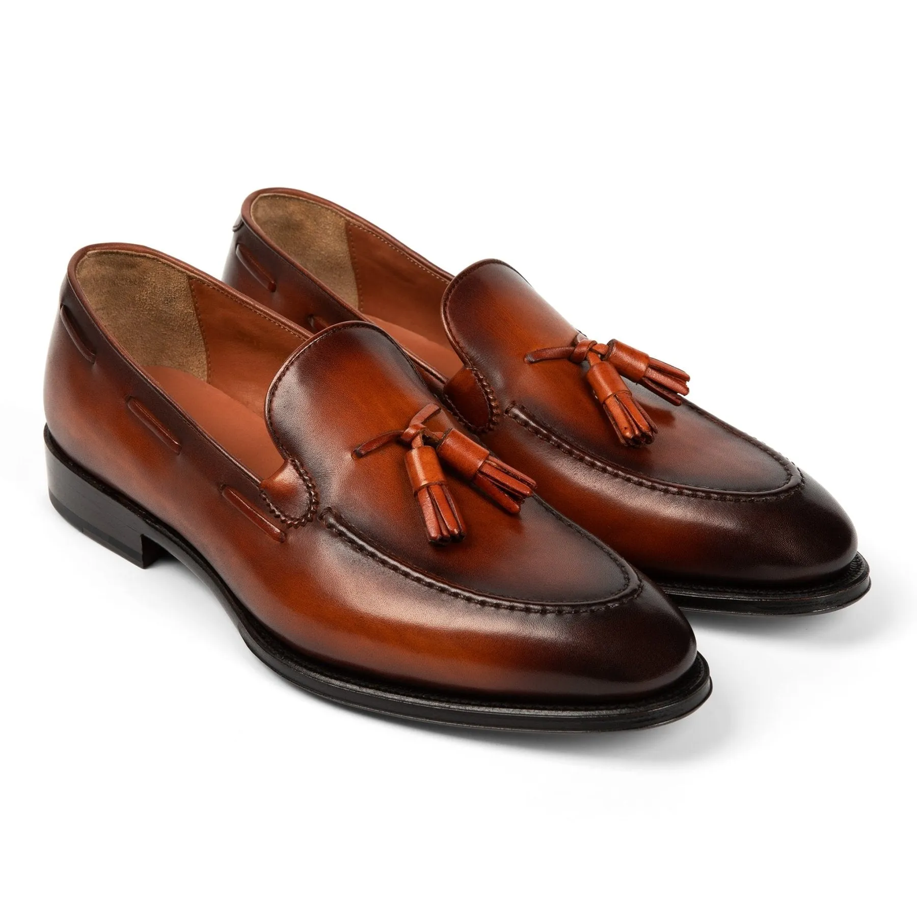 Camden Tassel Loafer // Amber Cognac Tan sold by Sartoro product image thumbnail 2