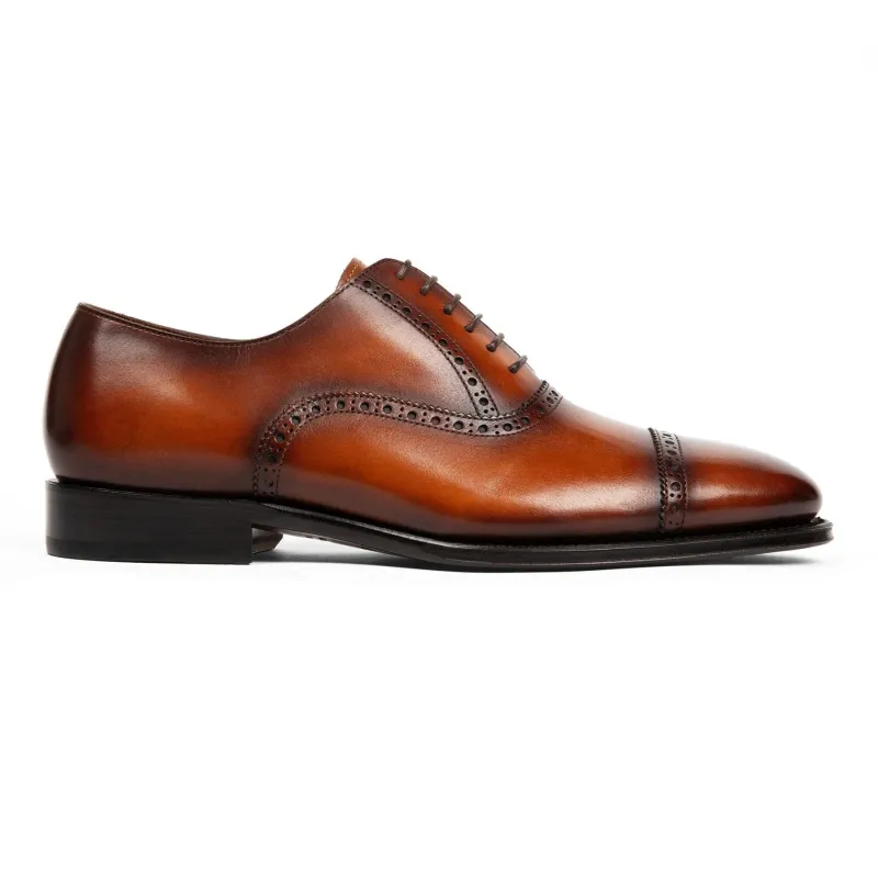 Windsor Brogue Cap-Toe // Vintage Amber Tan sold by Sartoro