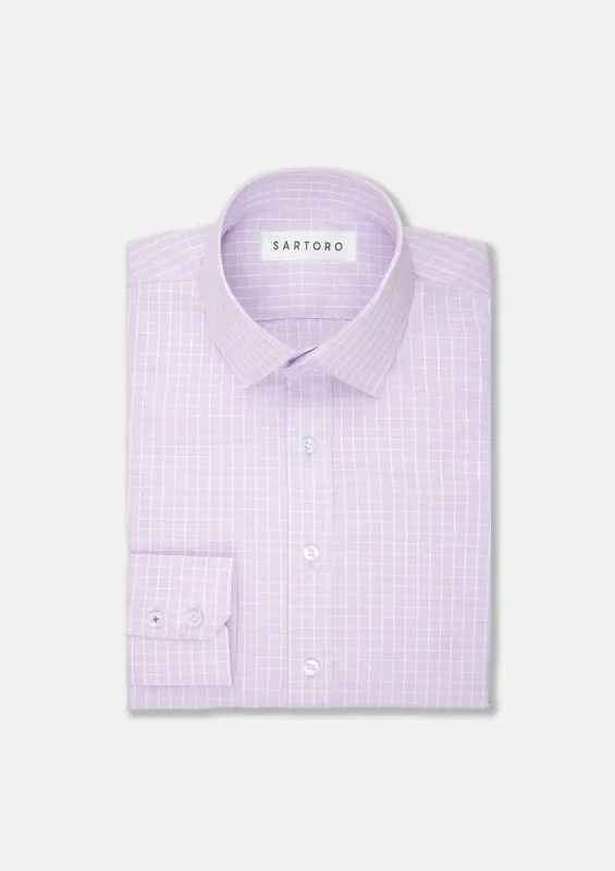 Lavender Plaid Shirt sold by Sartoro