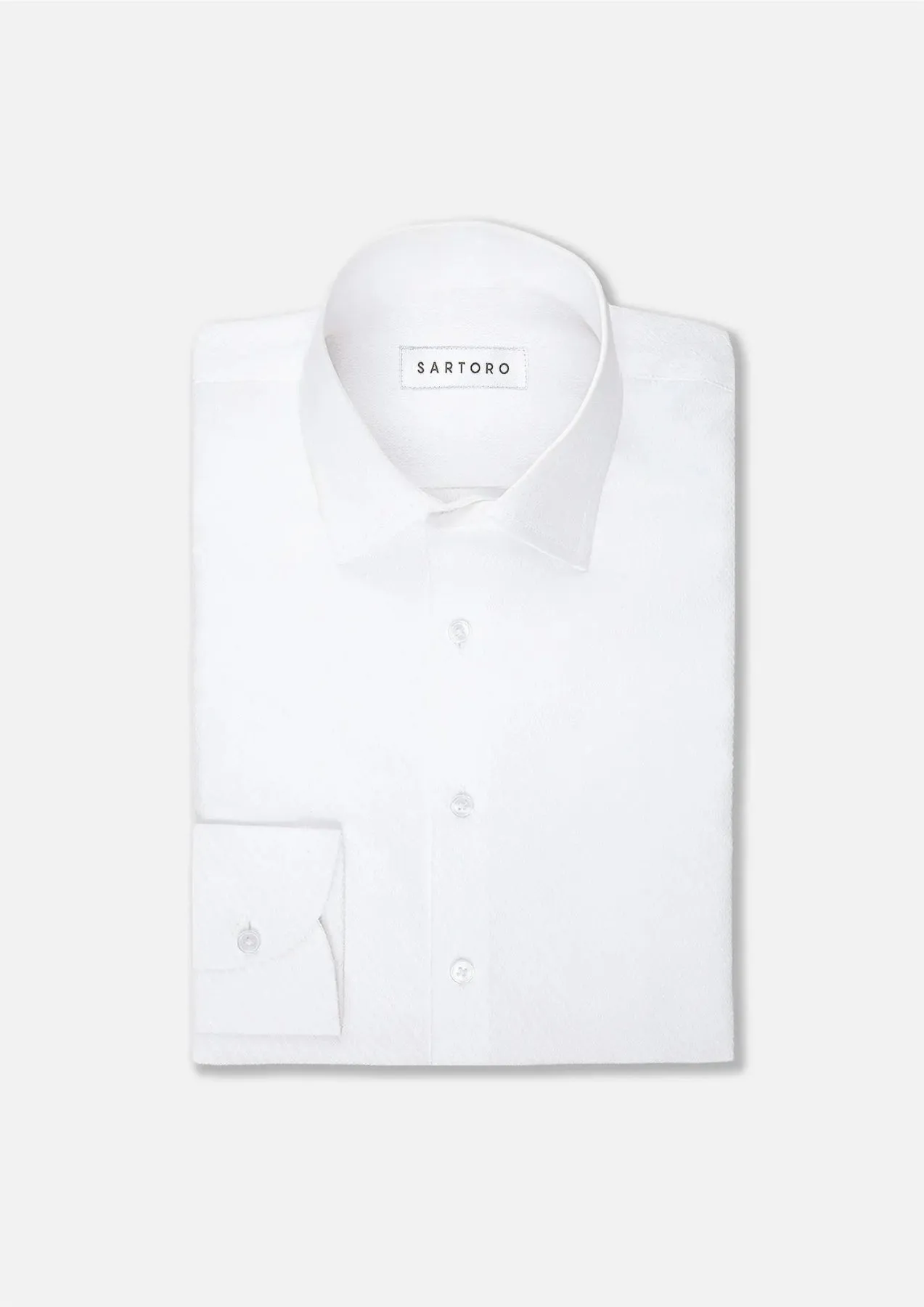 Pure White Stripe Shirt sold by Sartoro