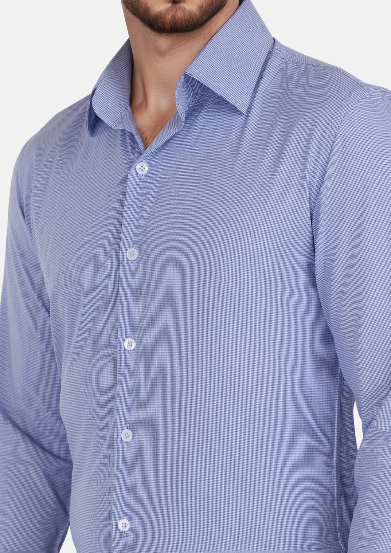 Violet Blue Houndstooth Shirt sold by Sartoro product image thumbnail 3
