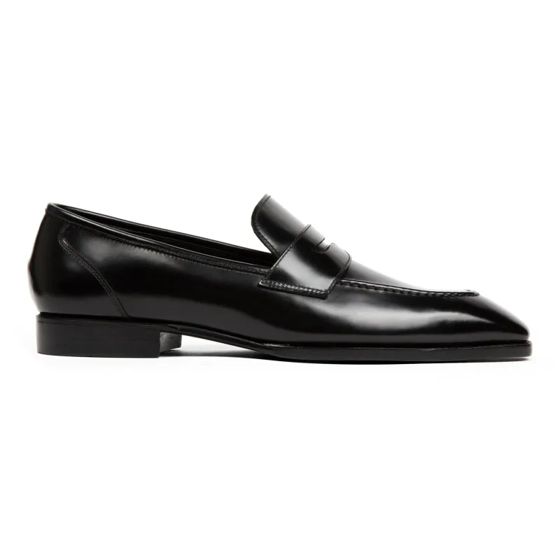Belmont Penny Loafer // Onyx Shine Black sold by Sartoro