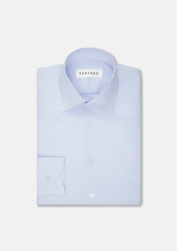 Light Blue Micro Oxford Shirt sold by Sartoro