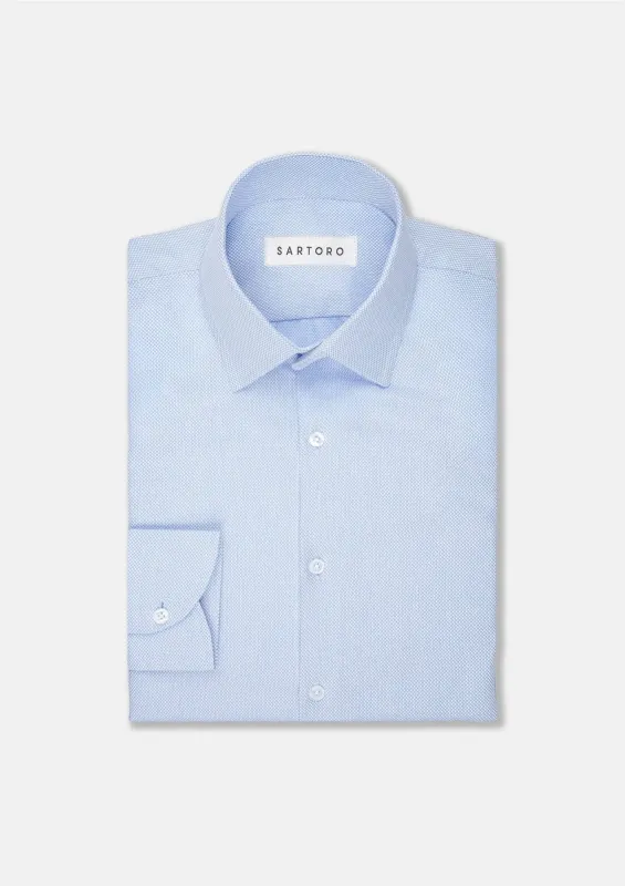 Breeze Blue Micro Dot Shirt sold by Sartoro
