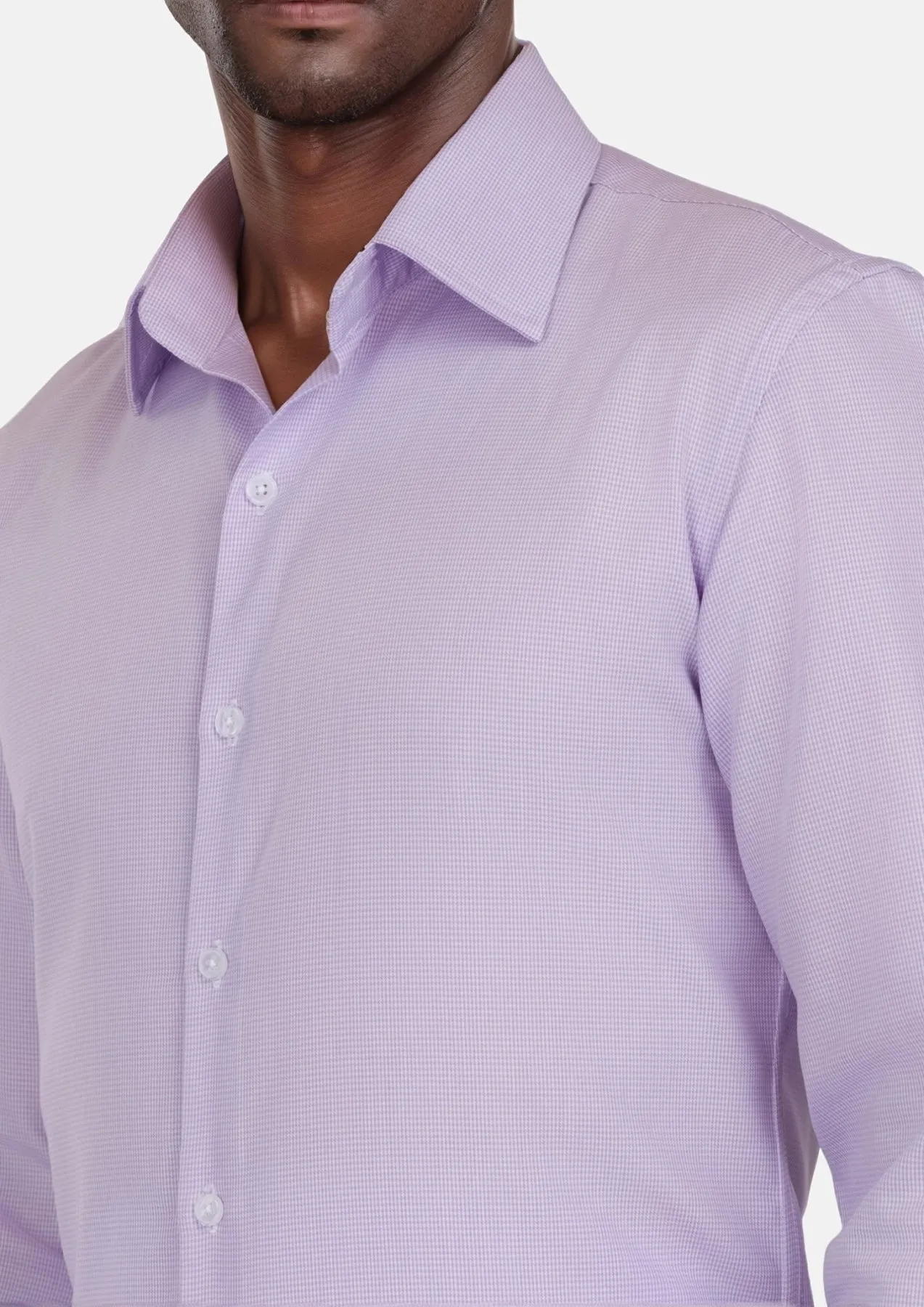 Lilac Houndstooth Shirt sold by Sartoro product image thumbnail 3