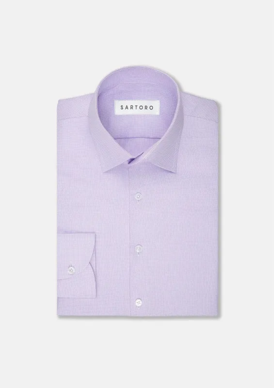 Lilac Houndstooth Shirt sold by Sartoro