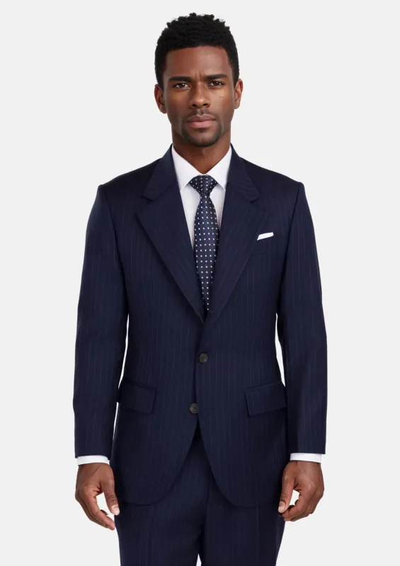 Oxford Blue Pinstripe Thompson Suit sold by Sartoro