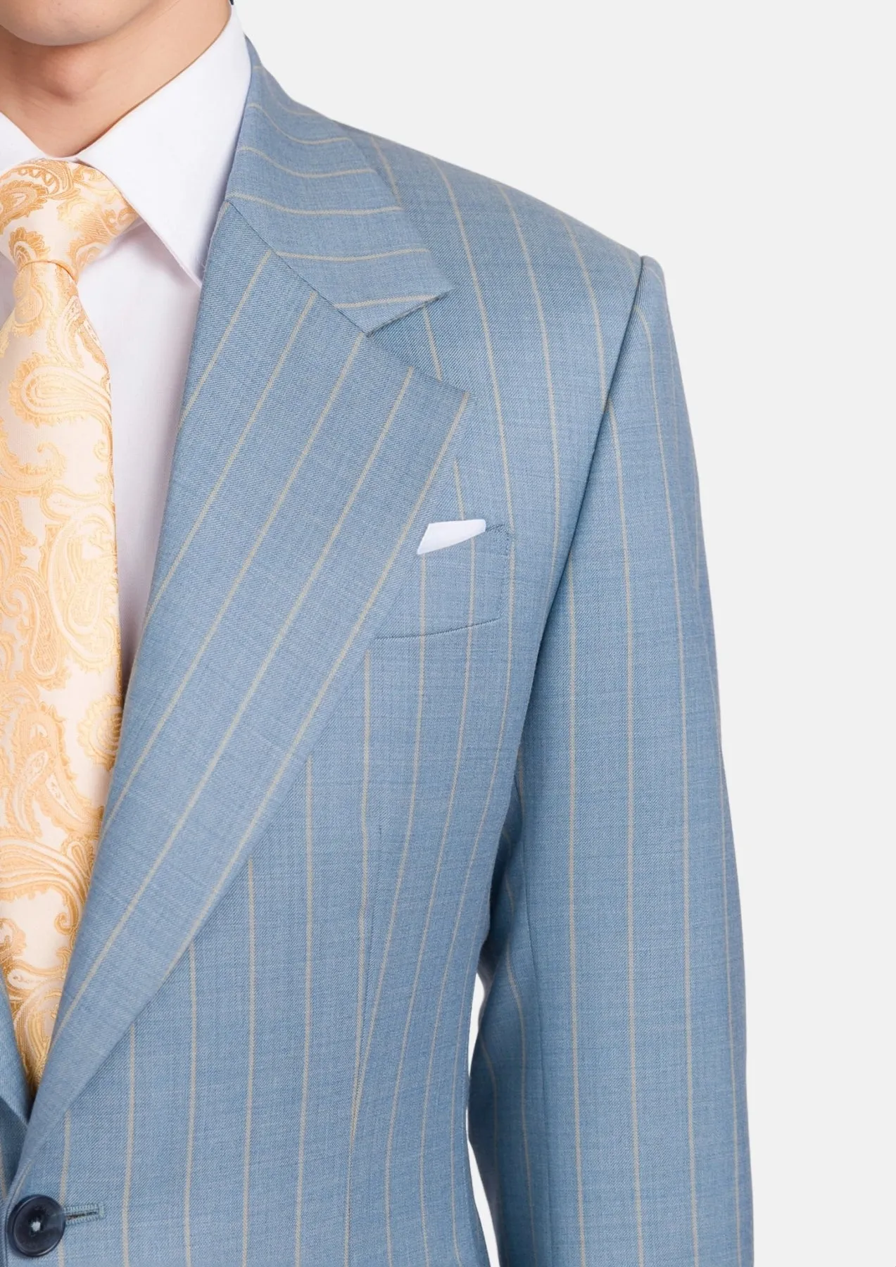 Sky Blue Pinstripe Ellis Jacket sold by Sartoro product image thumbnail 2