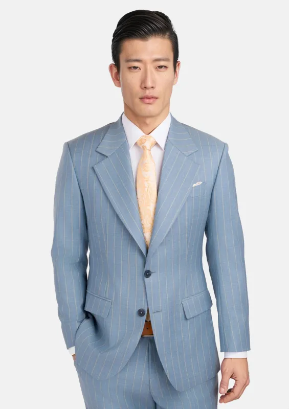 Sky Blue Pinstripe Ellis Suit sold by Sartoro
