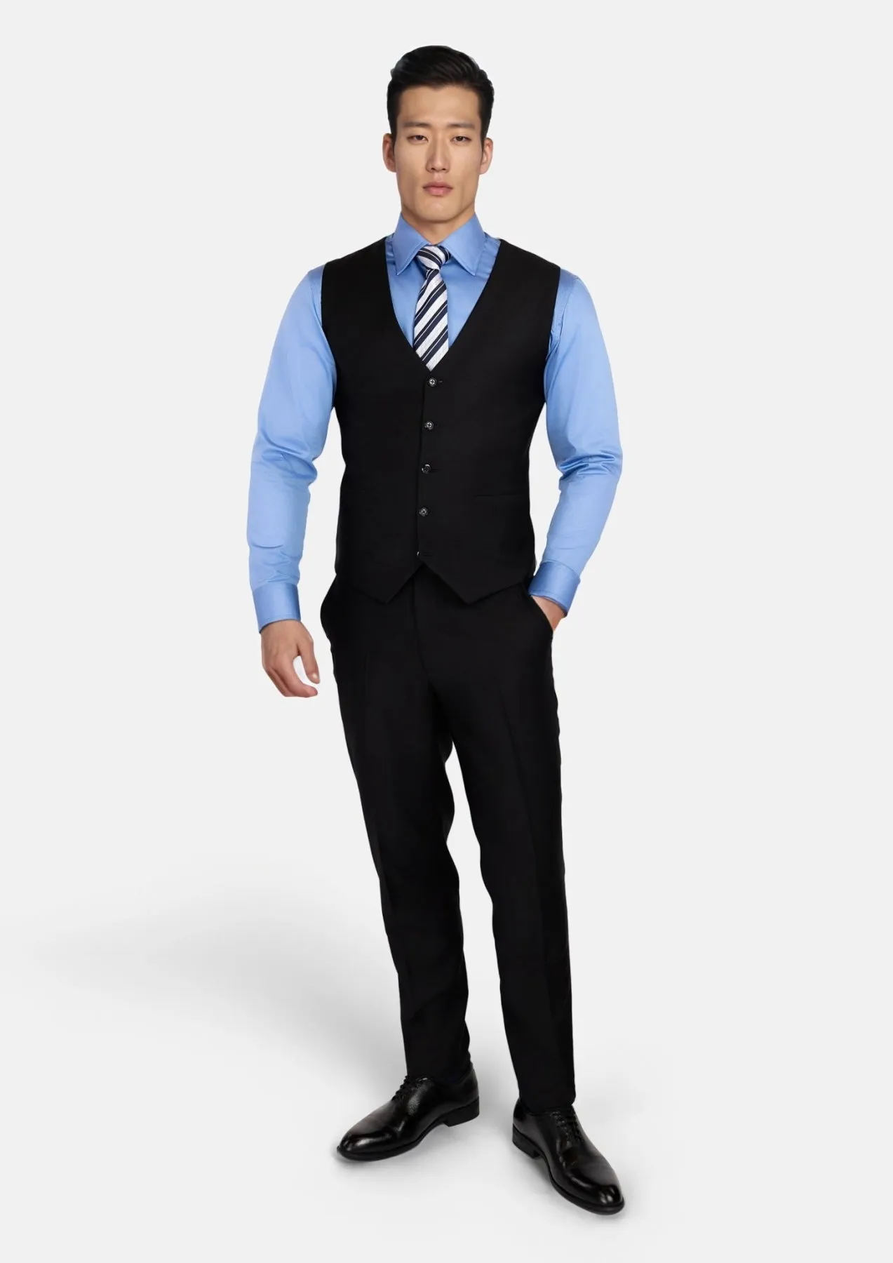 Onyx Black Vest sold by Sartoro product image thumbnail 3