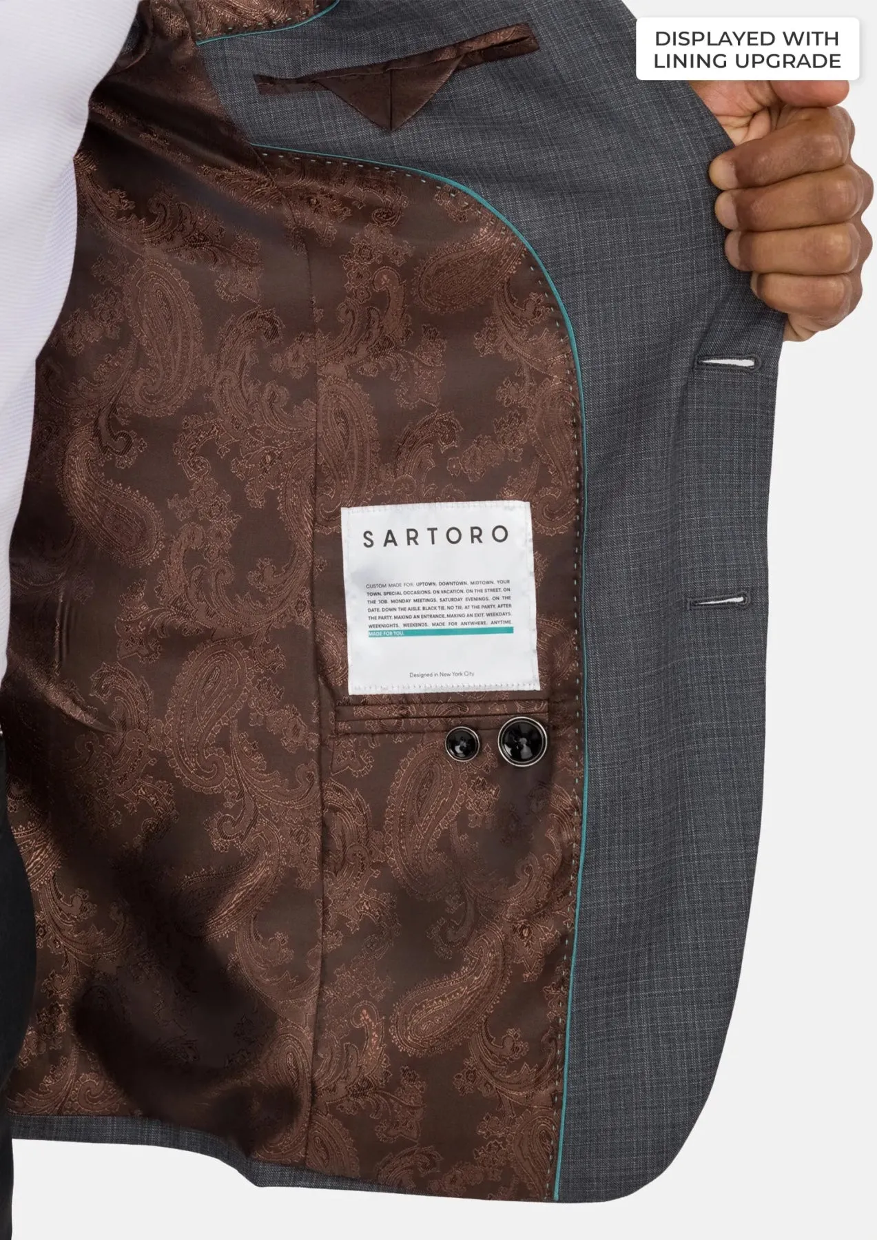 Anchor Grey Astor Jacket sold by Sartoro product image thumbnail 4