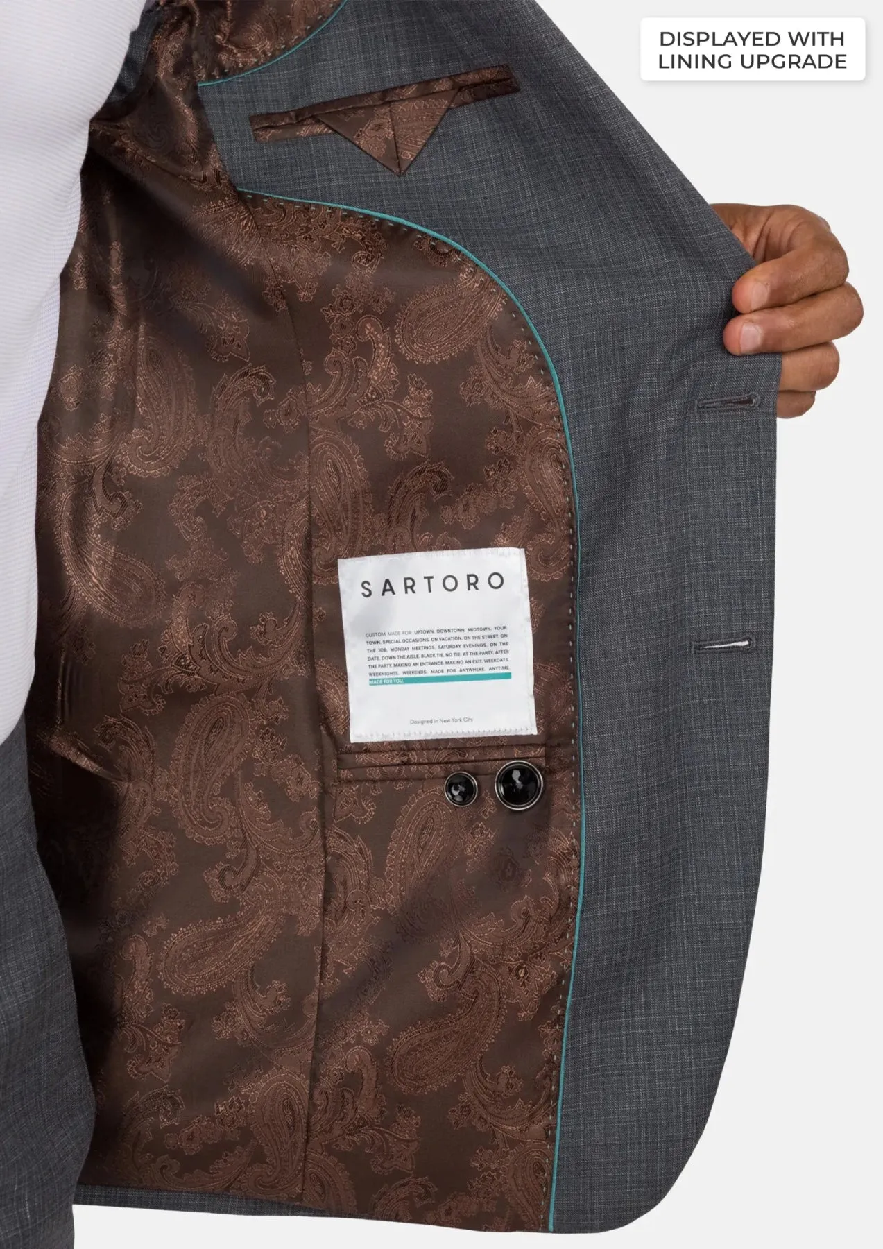 Anchor Grey Astor Suit sold by Sartoro product image thumbnail 4